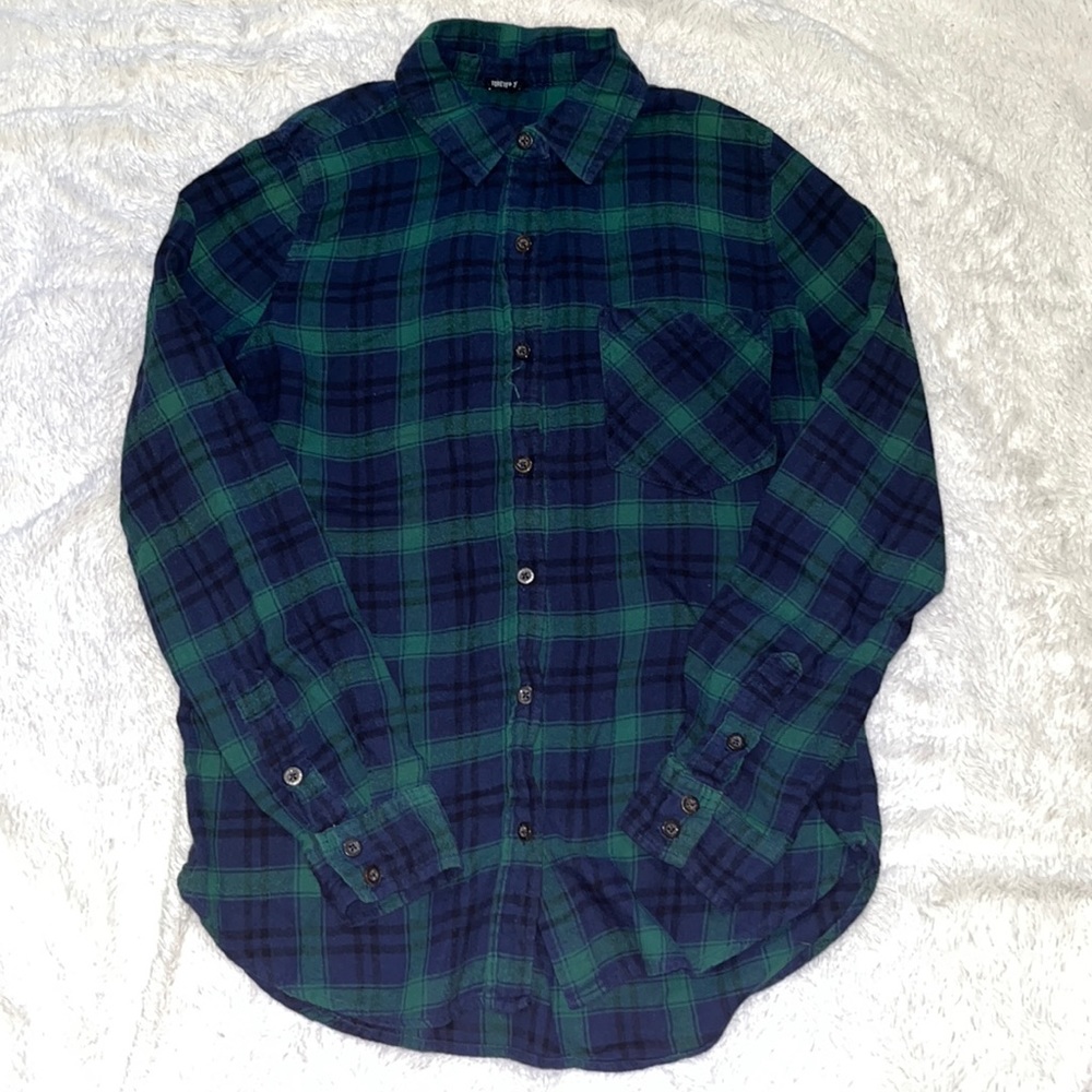Forever 21 plaid buttons down